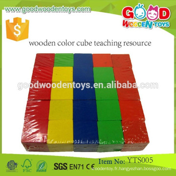 Vente en gros de jouets de promotion éducative Jouets en cubes de couleur en bois - Ressource didactique